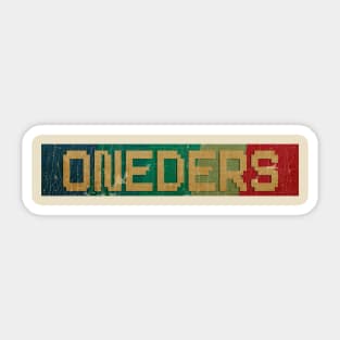 ONEDERS  - RETRO COLOR - VINTAGE Sticker